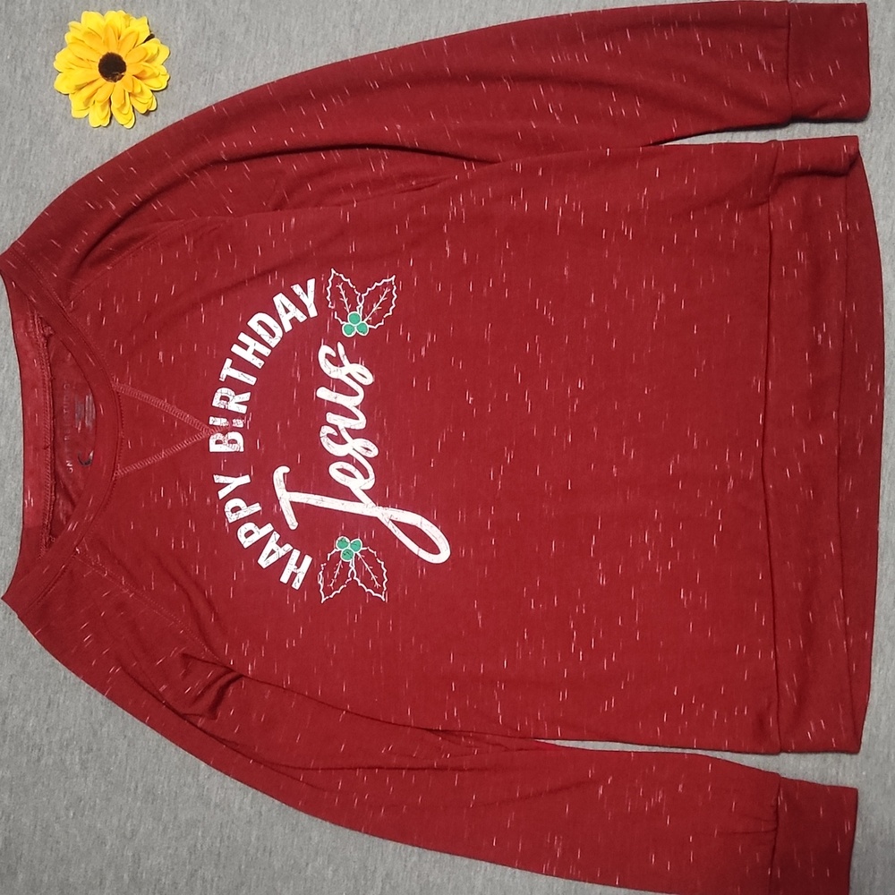 RARE❗️SIGNATURE STUDIO "Happy Birthday Jesus" Christmas Sweater Sweatshirt - Picture 3 of 14